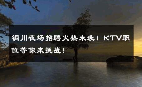 铜川夜场招聘火热来袭！KTV职位等你来挑战！