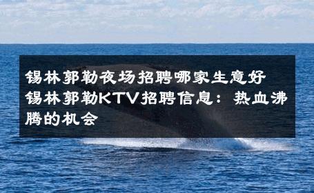 锡林郭勒夜场招聘哪家生意好锡林郭勒KTV招聘信息：热血沸腾的机会