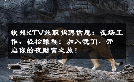 钦州KTV兼职招聘信息：夜场工作，轻松赚翻！加入我们，开启你的夜财富之旅！