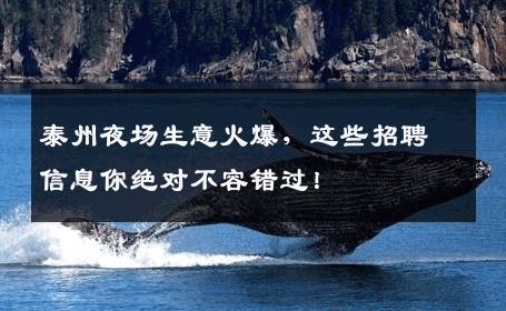 泰州夜场生意火爆，这些招聘信息你绝对不容错过！