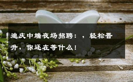迪庆中端夜场招聘：，轻松晋升，你还在等什么！