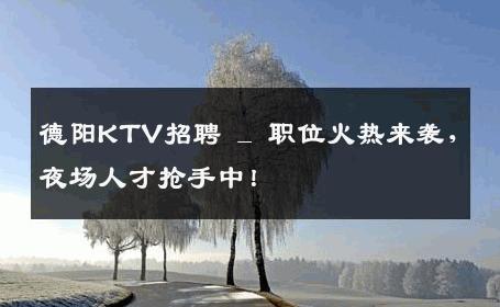 德阳KTV招聘 _ 职位火热来袭，夜场人才抢手中！