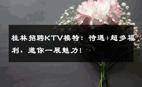 桂林招聘KTV模特：待遇+超多福利，邀你一展魅力！