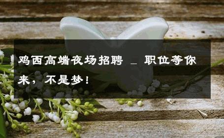 鸡西高端夜场招聘 _ 职位等你来，不是梦！