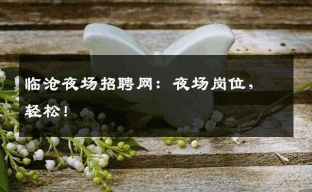 临沧夜场招聘网：夜场岗位，轻松！