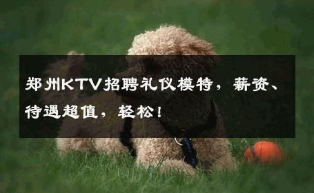 郑州KTV招聘礼仪模特，薪资、待遇超值，轻松！