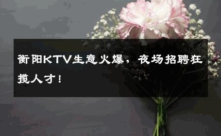 衡阳KTV生意火爆，夜场招聘狂揽人才！