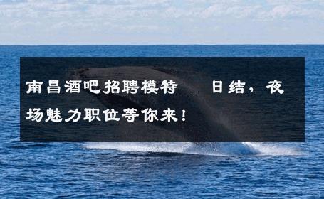南昌酒吧招聘模特 _ 日结，夜场魅力职位等你来！