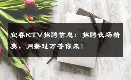 宜春KTV招聘信息：招聘夜场精英，月薪过万等你来！