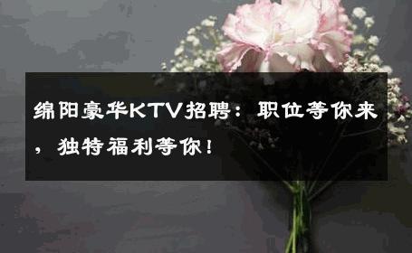 绵阳豪华KTV招聘：职位等你来，独特福利等你！