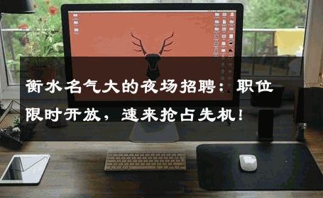 衡水名气大的夜场招聘：职位限时开放，速来抢占先机！
