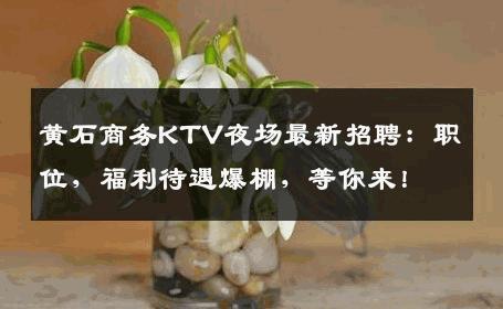 黄石商务KTV夜场最新招聘：职位，福利待遇爆棚，等你来！