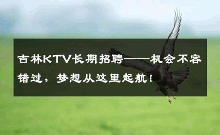 吉林KTV长期招聘——机会不容错过，梦想从这里起航！