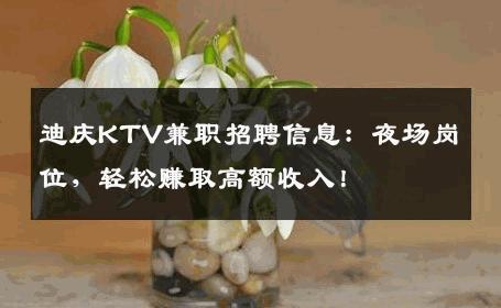 迪庆KTV兼职招聘信息：夜场岗位，轻松赚取高额收入！