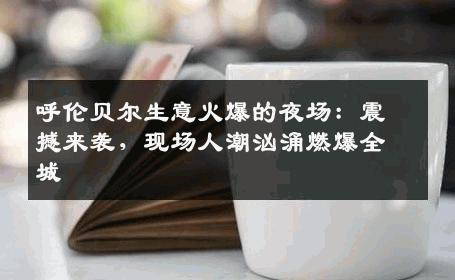 呼伦贝尔生意火爆的夜场：震撼来袭，现场人潮汹涌燃爆全城