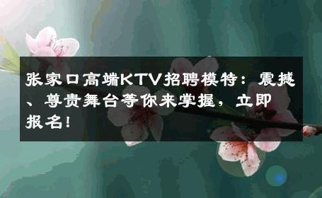 张家口高端KTV招聘模特：震撼、尊贵舞台等你来掌握，立即报名！