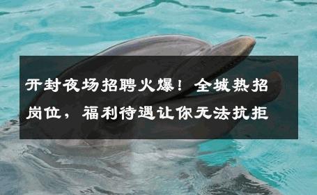 开封夜场招聘火爆！全城热招岗位，福利待遇让你无法抗拒