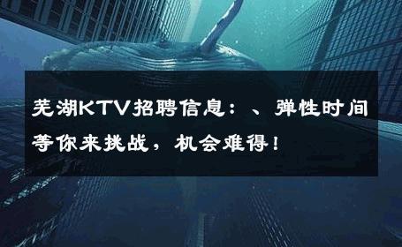 芜湖KTV招聘信息：、弹性时间等你来挑战，机会难得！