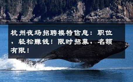 杭州夜场招聘模特信息：职位，轻松赚钱！限时招募，名额有限！