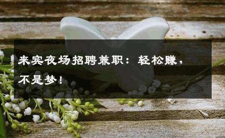 来宾夜场招聘兼职：轻松赚，不是梦！