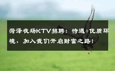 菏泽夜场KTV招聘：待遇+优质环境，加入我们开启财富之路！
