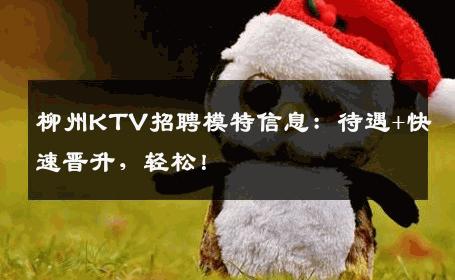 柳州KTV招聘模特信息：待遇+快速晋升，轻松！