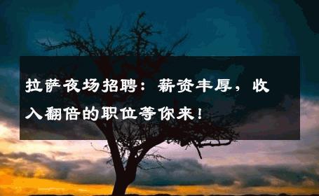 拉萨夜场招聘：薪资丰厚，收入翻倍的职位等你来！