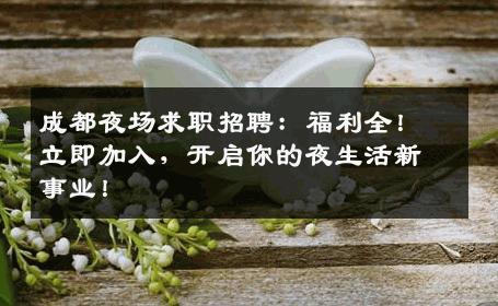 成都夜场求职招聘：福利全！立即加入，开启你的夜生活新事业！