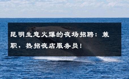昆明生意火爆的夜场招聘：兼职，热招夜店服务员！