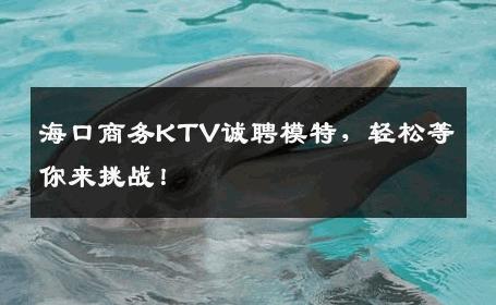 海口商务KTV诚聘模特，轻松等你来挑战！