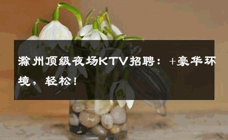 滁州顶级夜场KTV招聘：+豪华环境，轻松！