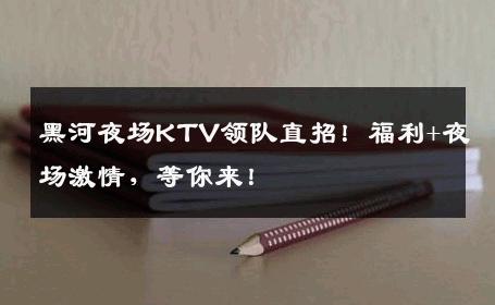黑河夜场KTV领队直招！福利+夜场激情，等你来！