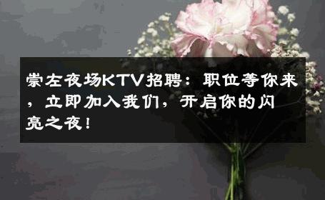 崇左夜场KTV招聘：职位等你来，立即加入我们，开启你的闪亮之夜！