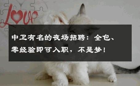 中卫有名的夜场招聘：全包、零经验即可入职，不是梦！