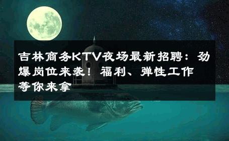 吉林商务KTV夜场最新招聘：劲爆岗位来袭！福利、弹性工作等你来拿
