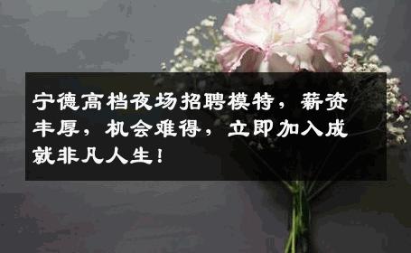 宁德高档夜场招聘模特，薪资丰厚，机会难得，立即加入成就非凡人生！