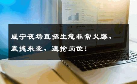 咸宁夜场直招生意非常火爆，震撼来袭，速抢岗位！
