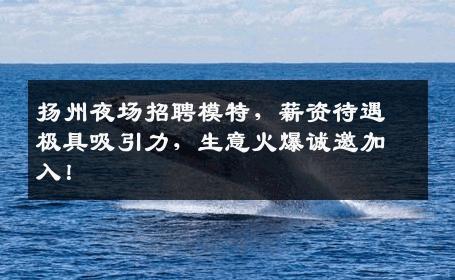 扬州夜场招聘模特，薪资待遇极具吸引力，生意火爆诚邀加入！