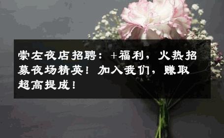 崇左夜店招聘：+福利，火热招募夜场精英！加入我们，赚取超高提成！