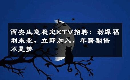 西安生意稳定KTV招聘：劲爆福利来袭，立即加入，年薪翻倍不是梦