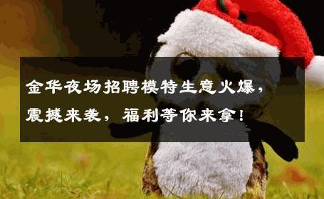 金华夜场招聘模特生意火爆，震撼来袭，福利等你来拿！
