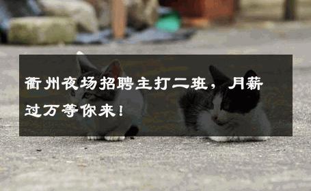 衢州夜场招聘主打二班，月薪过万等你来！