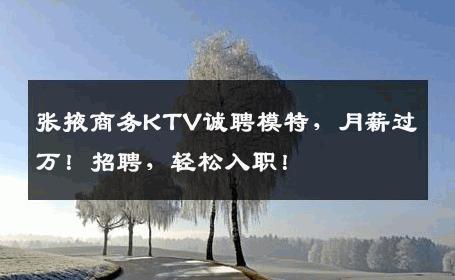 张掖商务KTV诚聘模特，月薪过万！招聘，轻松入职！