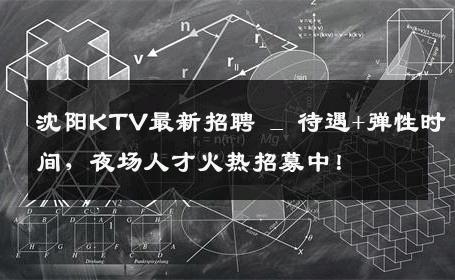 沈阳KTV最新招聘 _ 待遇+弹性时间，夜场人才火热招募中！