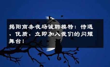 揭阳商务夜场诚聘模特：待遇，优质，立即加入我们的闪耀舞台！