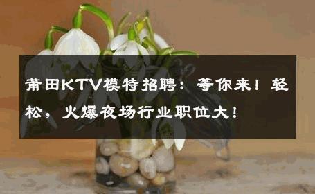 莆田KTV模特招聘：等你来！轻松，火爆夜场行业职位大！