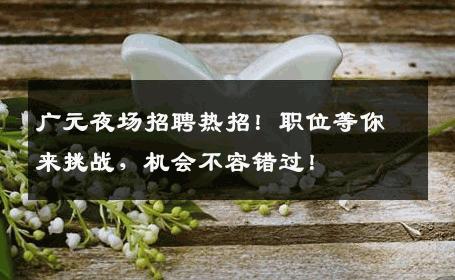 广元夜场招聘热招！职位等你来挑战，机会不容错过！