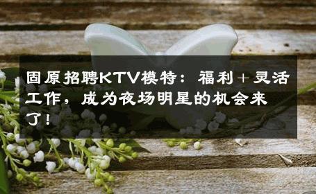 固原招聘KTV模特：福利＋灵活工作，成为夜场明星的机会来了！