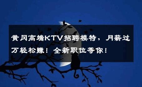 黄冈高端KTV招聘模特，月薪过万轻松赚！全新职位等你！