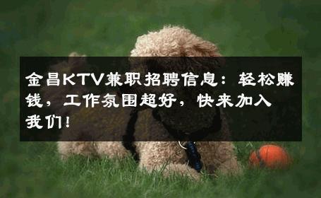 金昌KTV兼职招聘信息：轻松赚钱，工作氛围超好，快来加入我们！